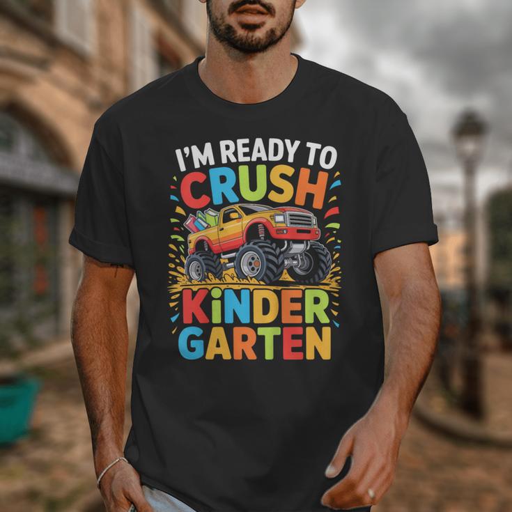 Kids I'm Ready To Crush Kindergarten Shirt Back To School Boy Unisex T-Shirt Kids I'm Ready To Crush Kindergarten Shirt Back To School Boy Unisex T-Shirt