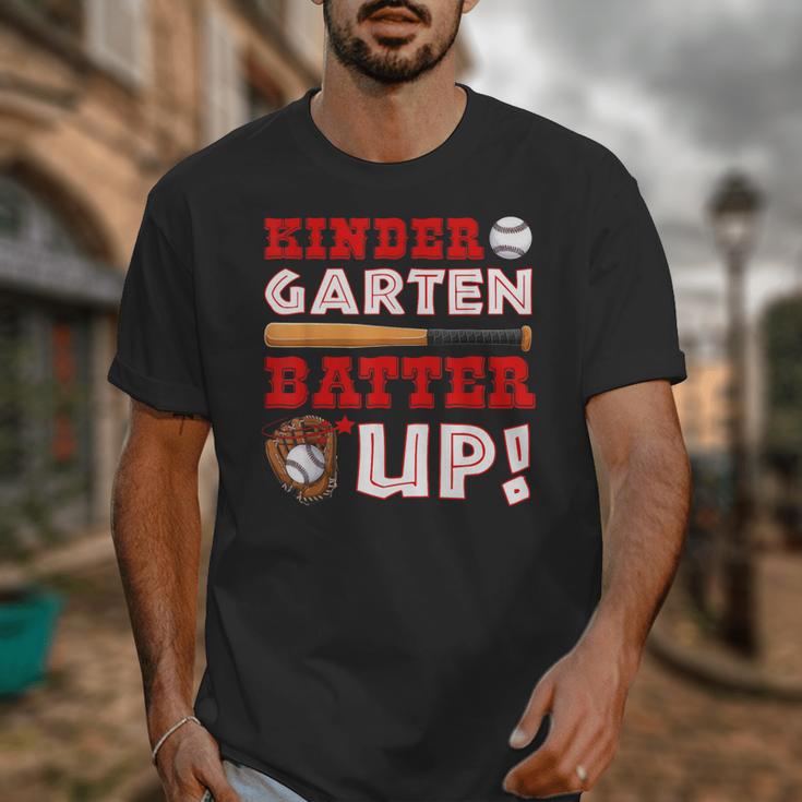 Kindergarten Batter Up Back To School Baseball Player Boys Unisex T-Shirt
