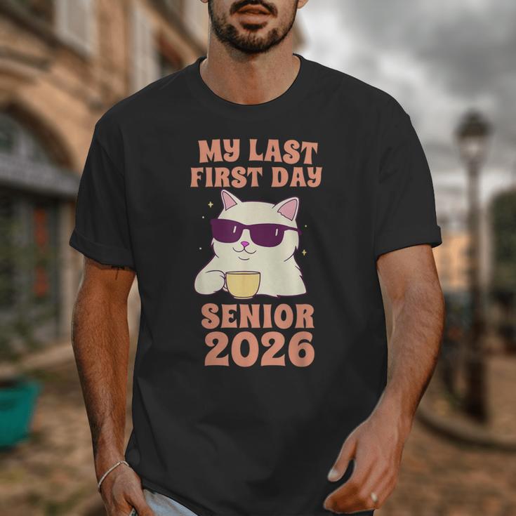 My Last First Day Senior 2026 Cat Back To School Class 2026 Unisex T-Shirt My Last First Day Senior 2026 Cat Back To School Class 2026 Unisex T-Shirt