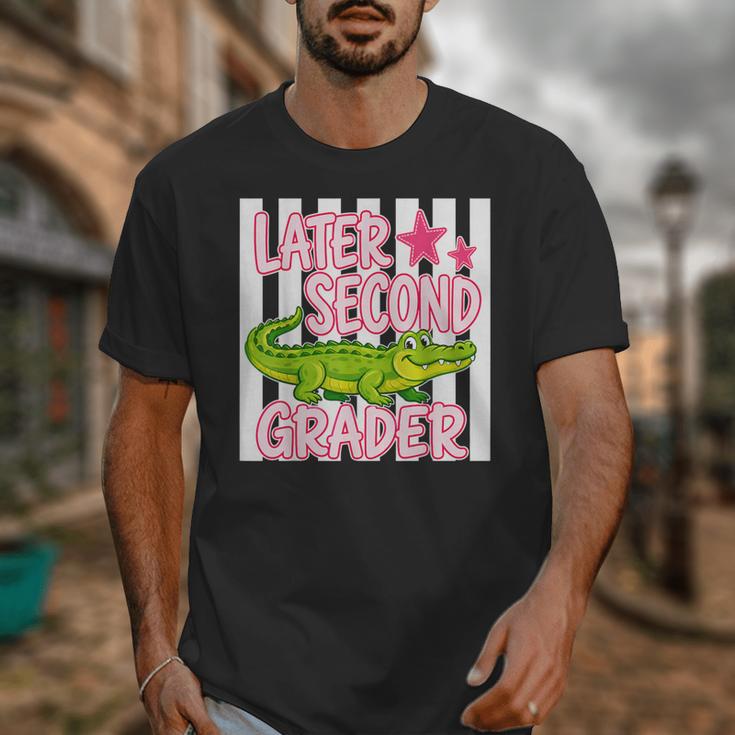Later Second Grader Cute Alligator Back To School Graduation Unisex T-Shirt Later Second Grader Cute Alligator Back To School Graduation Unisex T-Shirt