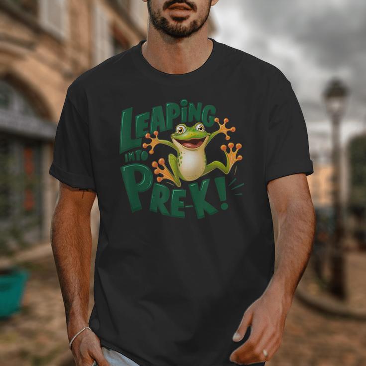 Leaping Into Pre-K Jumping Tree Frog Back To School Fun Unisex T-Shirt