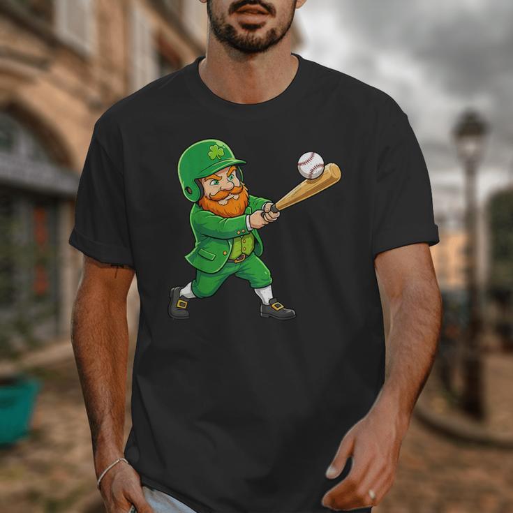 Leprechaun Playing Baseball St Patricks Day Men Boys Kids Unisex T-Shirt Leprechaun Playing Baseball St Patricks Day Men Boys Kids Unisex T-Shirt