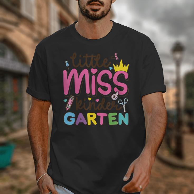 Little Miss Kindergarten First Day Back To School Girls Cute Unisex T-Shirt Little Miss Kindergarten First Day Back To School Girls Cute Unisex T-Shirt