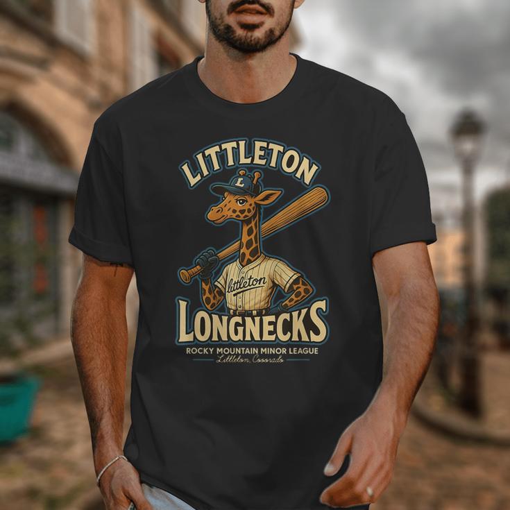 Littleton Longnecks Retro Minor League Baseball Unisex T-Shirt Littleton Longnecks Retro Minor League Baseball Unisex T-Shirt
