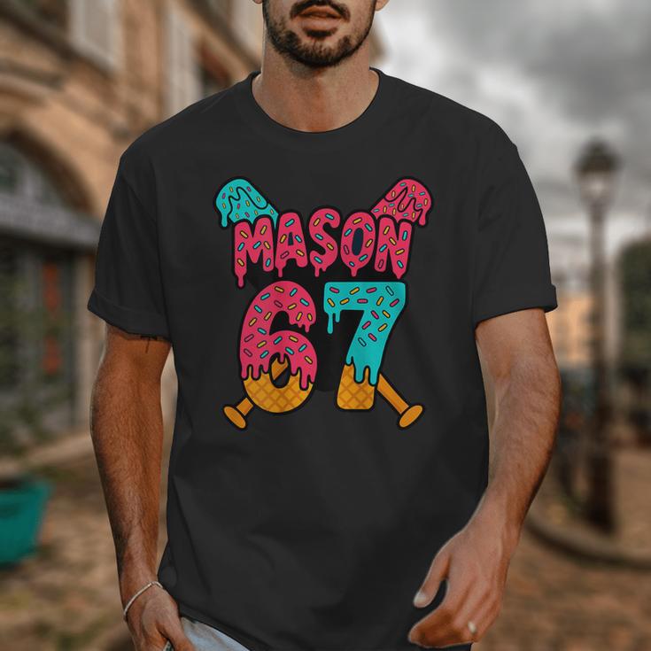 Mason 67 Ice Cream Drip Baseball Meme Unisex T-Shirt Mason 67 Ice Cream Drip Baseball Meme Unisex T-Shirt