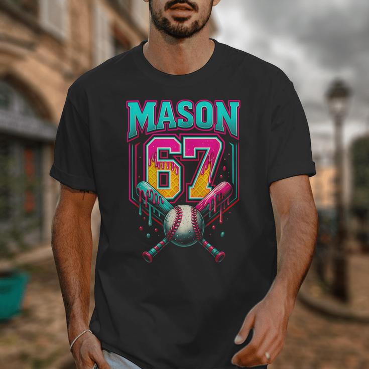 Mason 67 Ice Cream Drip Baseball Ice Cream Drip Unisex T-Shirt