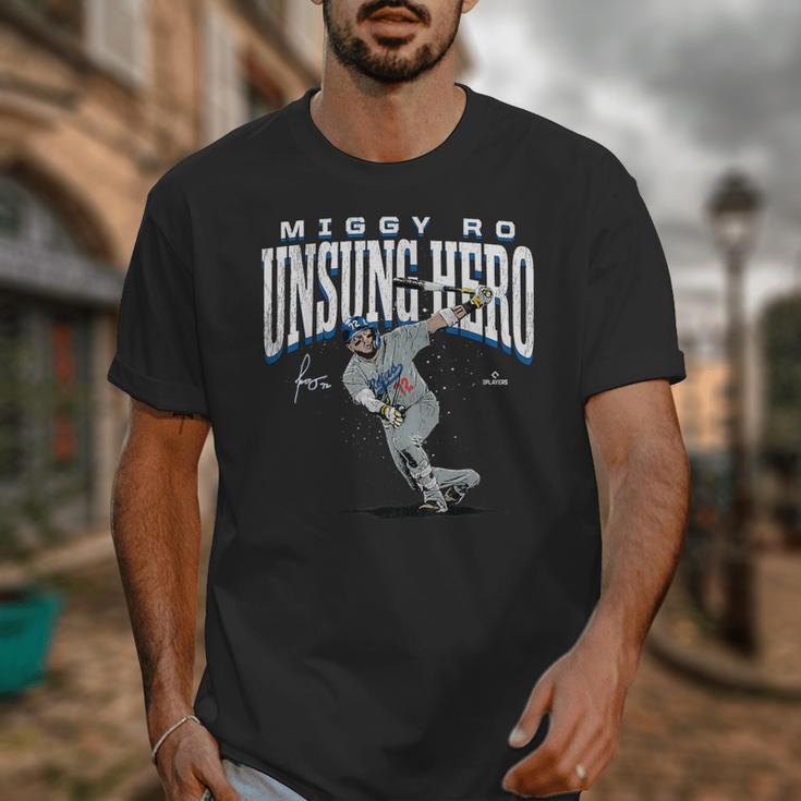 Miguel Rojas Unsung Hero Los Angeles Baseball MLBPA Unisex T-Shirt