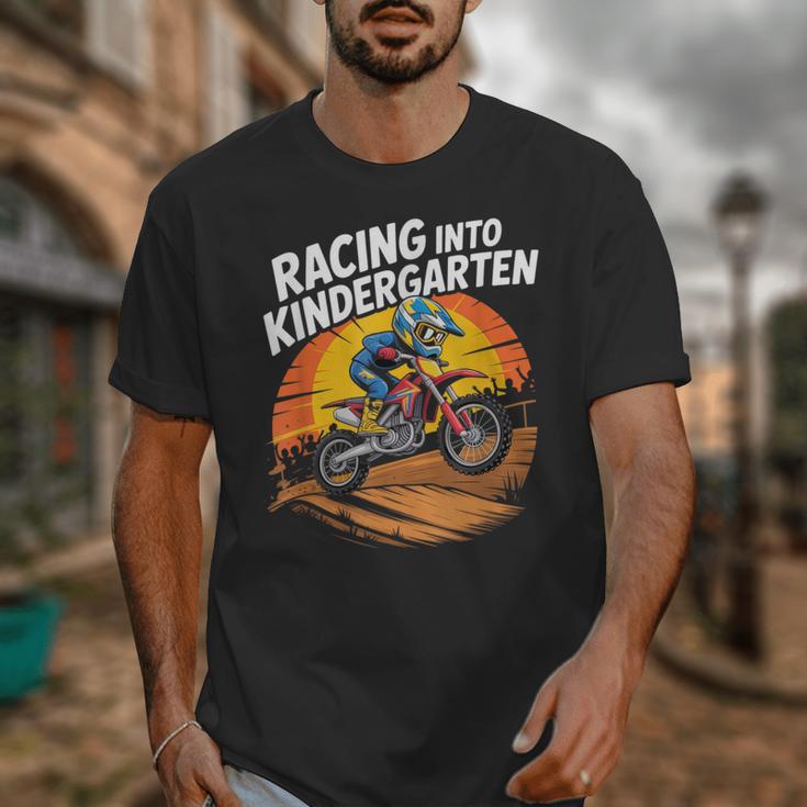 Motocross Back To School Dirt Bike Racing Into Kindergarten Unisex T-Shirt