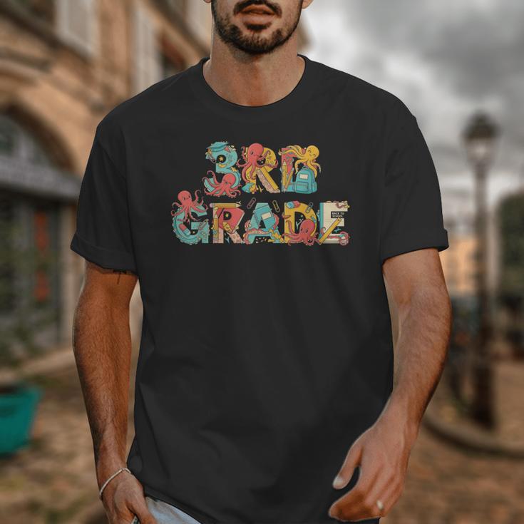 Octopus Third Grade Back To School Kids Boys Girls Unisex T-Shirt