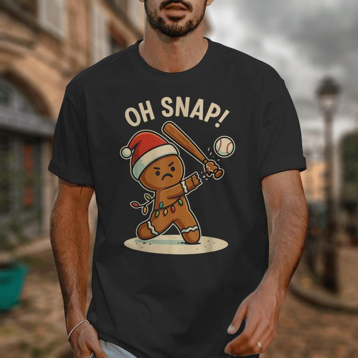 Oh Snap Gingerbreadman Baseball Christmas Men Boys Toddlers Unisex T-Shirt Oh Snap Gingerbreadman Baseball Christmas Men Boys Toddlers Unisex T-Shirt