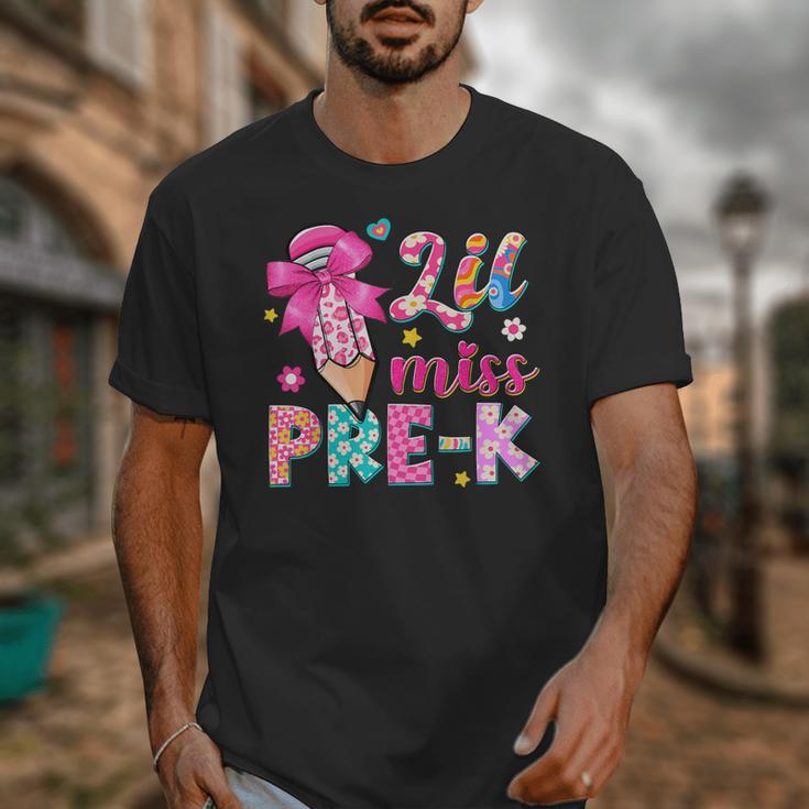 Pencil Bow Lil Miss Pre-K Pre-K Back To School Unisex T-Shirt Pencil Bow Lil Miss Pre-K Pre-K Back To School Unisex T-Shirt