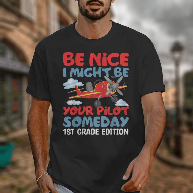 I Might Be Your Pilot First Day Back To School 1st Grade Unisex T-Shirt I Might Be Your Pilot First Day Back To School 1st Grade Unisex T-Shirt