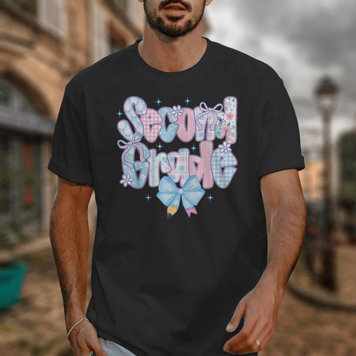 Preppy Second Grade First Day Back To School 2nd Grade Bow Unisex T-Shirt Preppy Second Grade First Day Back To School 2nd Grade Bow Unisex T-Shirt
