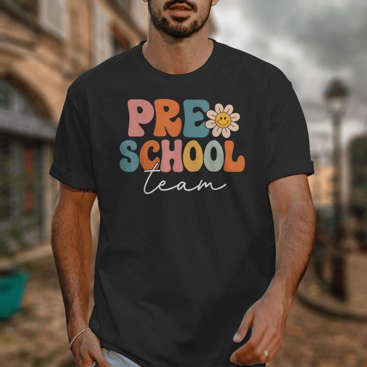 Preschool Team Retro Groovy Vintage Back To School Pre-K Unisex T-Shirt Preschool Team Retro Groovy Vintage Back To School Pre-K Unisex T-Shirt