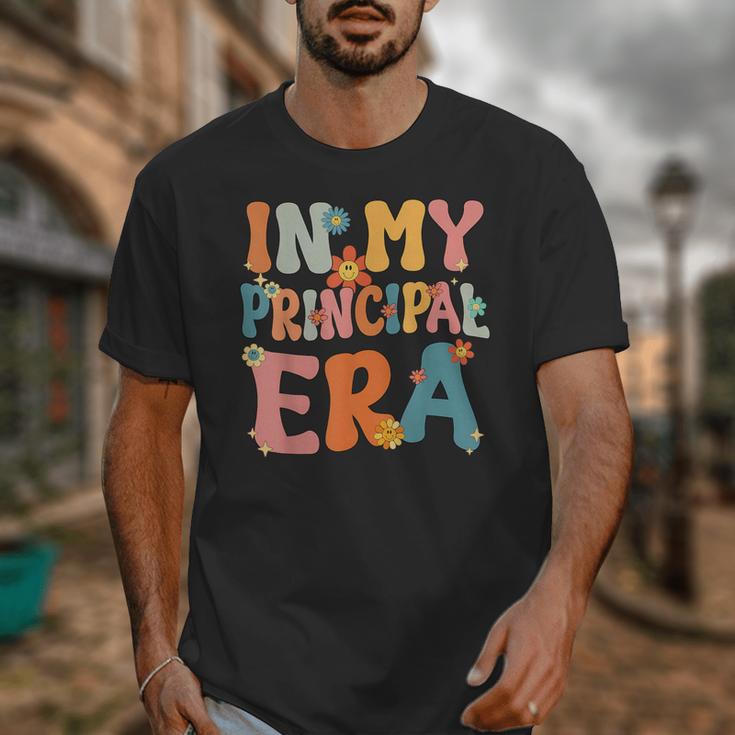 In My Principal Era Retro Groovy Back To School Principal Unisex T-Shirt