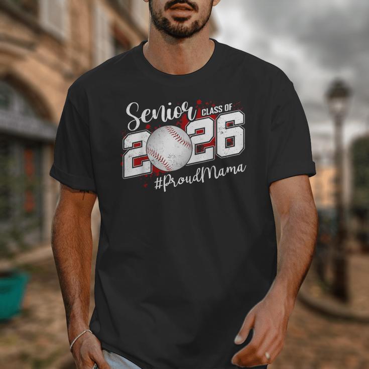 Proud Mama Of A 2026 Senior Baseball Graduation Mom Unisex T-Shirt