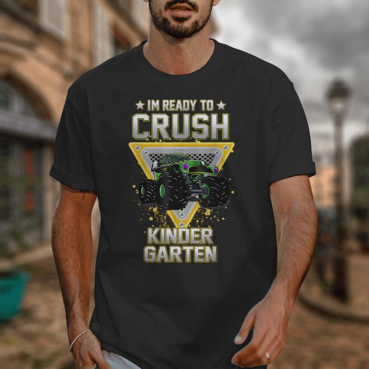 Ready To Crush Kindergarten Monster Truck Boy Back To School Unisex T-Shirt Ready To Crush Kindergarten Monster Truck Boy Back To School Unisex T-Shirt