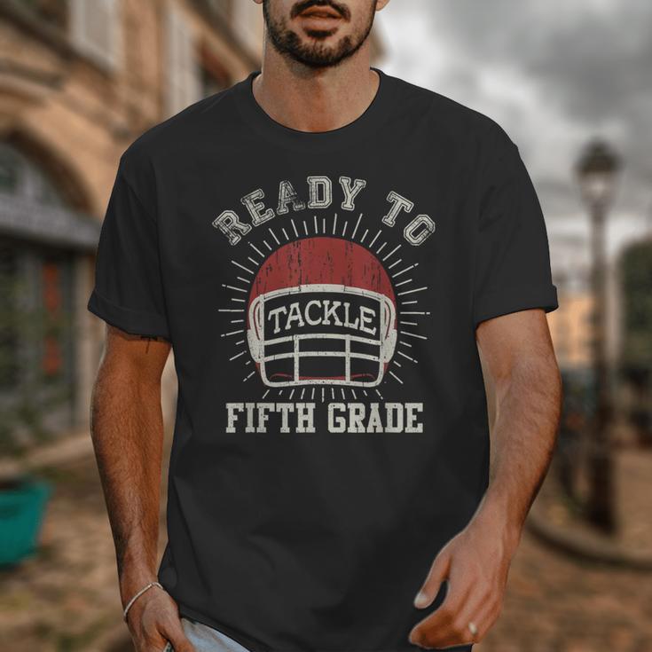 Ready To Tackle 5th Grade Back To School Football Unisex T-Shirt