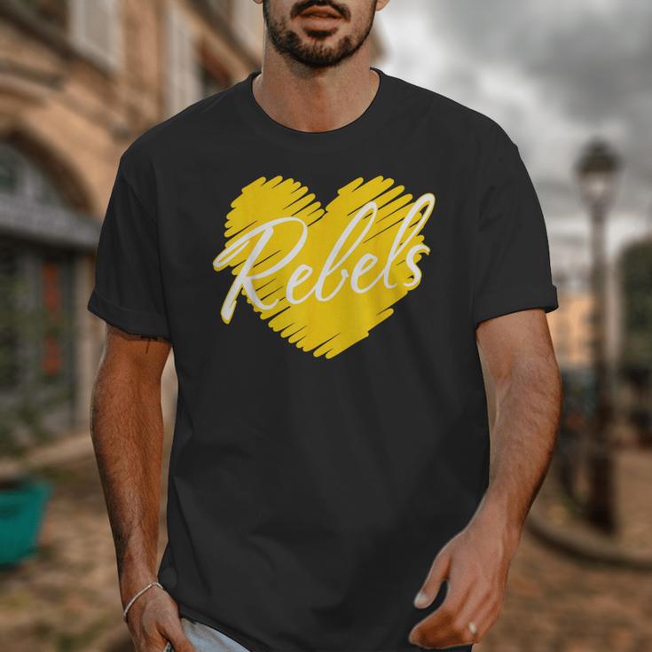 Rebels Heart Back To School Spirit GY Unisex T-Shirt