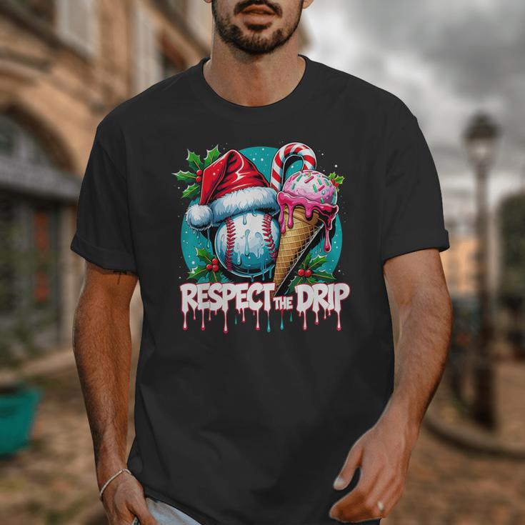 Respect The Drip Baseball Christmas Holiday Unisex T-Shirt