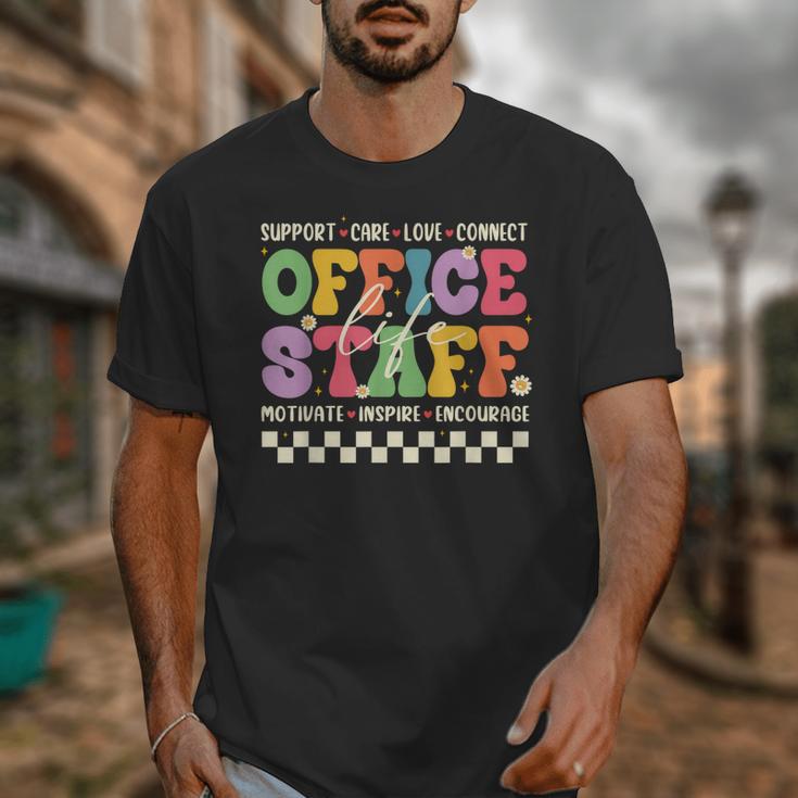 Retro Groovy Office Staff Life Flowers Back To School Unisex T-Shirt Retro Groovy Office Staff Life Flowers Back To School Unisex T-Shirt