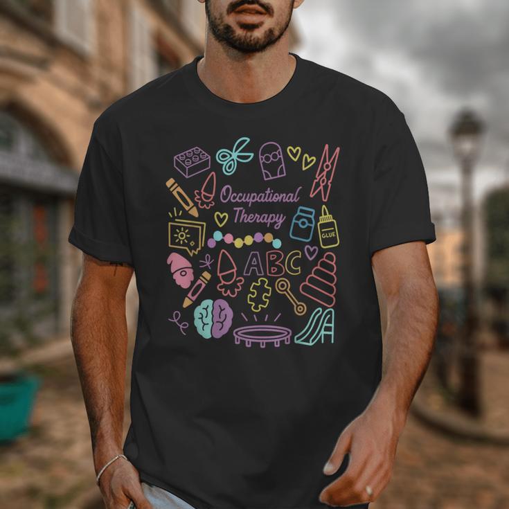 Retro Occupational Therapy Doodle Back To School Costume Unisex T-Shirt