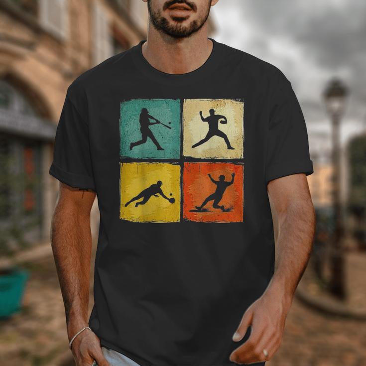 Retro Style Baseball Lover Playing Men Women Kids Baseball Unisex T-Shirt Retro Style Baseball Lover Playing Men Women Kids Baseball Unisex T-Shirt