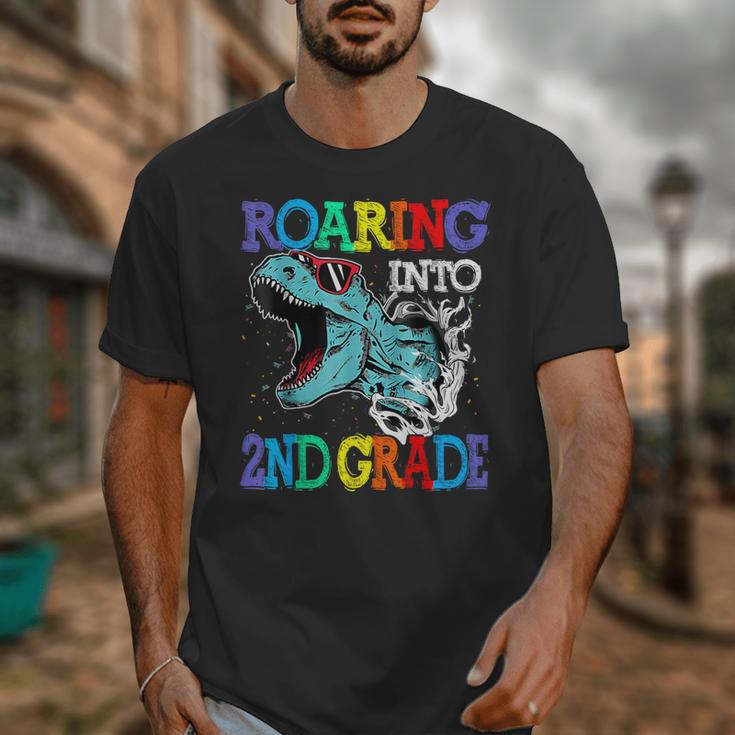 Roaring Into 2Nd Grade DinosaurRex Back To School Unisex T-Shirt Roaring Into 2Nd Grade DinosaurRex Back To School Unisex T-Shirt
