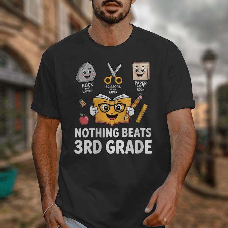 Rock Scissor Paper Nothing Beats 3rd Grade Back To School Unisex T-Shirt Rock Scissor Paper Nothing Beats 3rd Grade Back To School Unisex T-Shirt