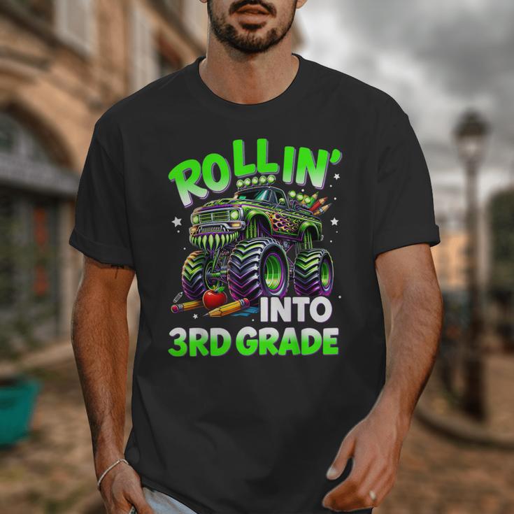 Rollin' Into 3rd Grade Monster Truck Back To School Boys Unisex T-Shirt Rollin' Into 3rd Grade Monster Truck Back To School Boys Unisex T-Shirt