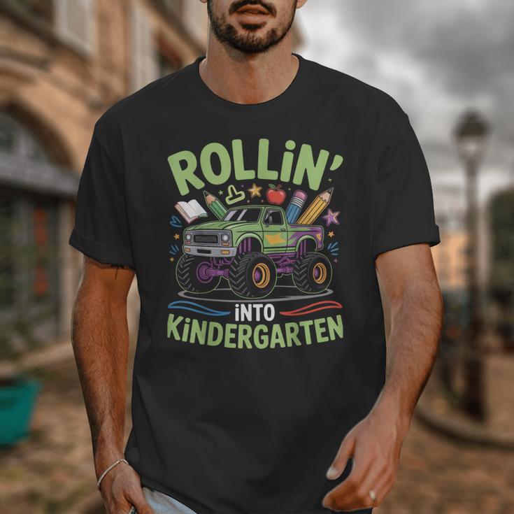 Rollin Into Kindergarten Monster Truck Back To School Unisex T-Shirt Rollin Into Kindergarten Monster Truck Back To School Unisex T-Shirt