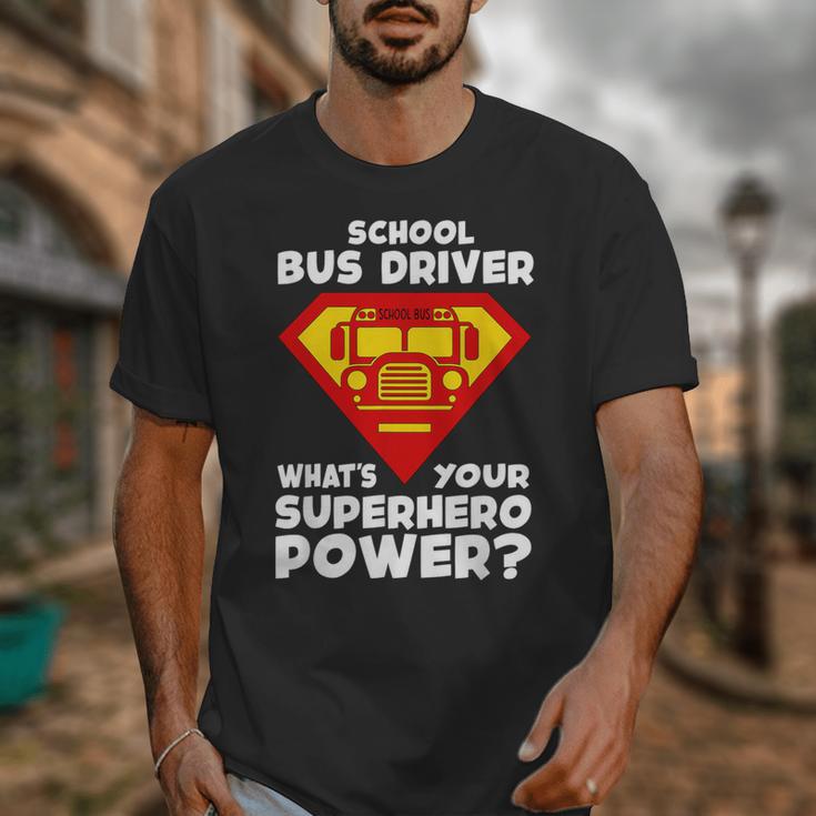School Bus Driver Superhero Back To School Unisex T-Shirt