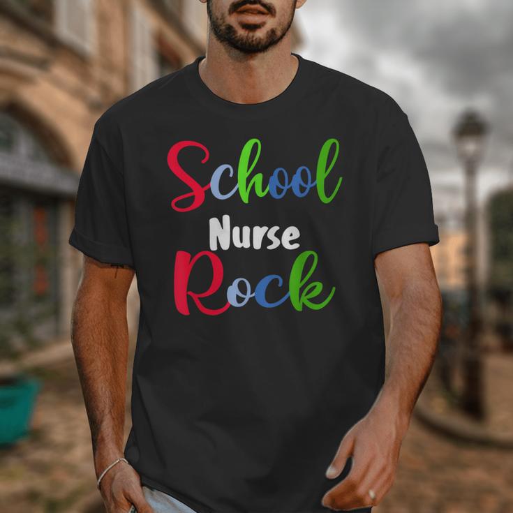 School Nurse Rock Back To School -Funny Nurses School Unisex T-Shirt School Nurse Rock Back To School -Funny Nurses School Unisex T-Shirt
