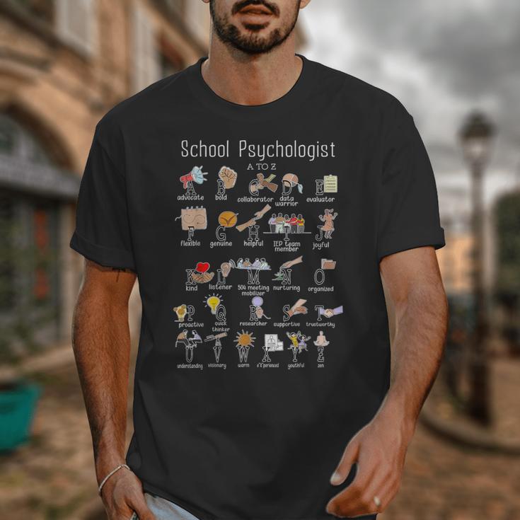 School Psychologist Alphabet ABCs Psychology Back To School Unisex T-Shirt School Psychologist Alphabet ABCs Psychology Back To School Unisex T-Shirt