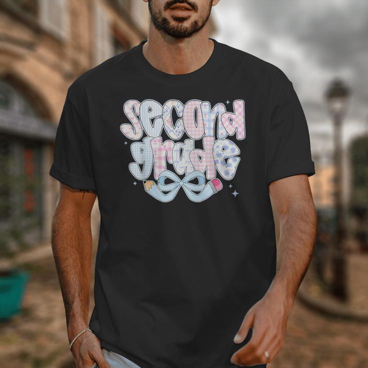 Second Grade Coquette Bow First Day Of School Back To School Unisex T-Shirt