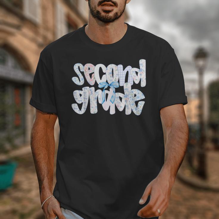 Second Grade Student Back To School Pastel Floral Bow Unisex T-Shirt Second Grade Student Back To School Pastel Floral Bow Unisex T-Shirt