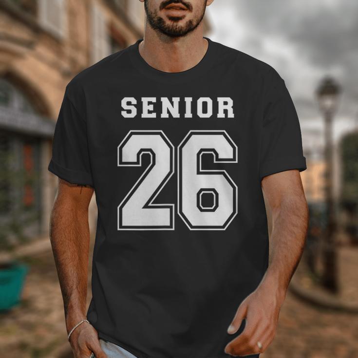 Senior 26 Class Of 2026 Front Back Grad Back To School Unisex T-Shirt Senior 26 Class Of 2026 Front Back Grad Back To School Unisex T-Shirt