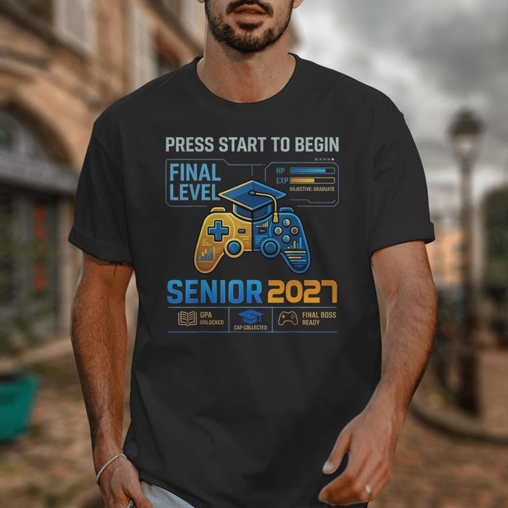 Senior Class Of 2027 Back To School Gamer Boys Senior 2027 Unisex T-Shirt Senior Class Of 2027 Back To School Gamer Boys Senior 2027 Unisex T-Shirt