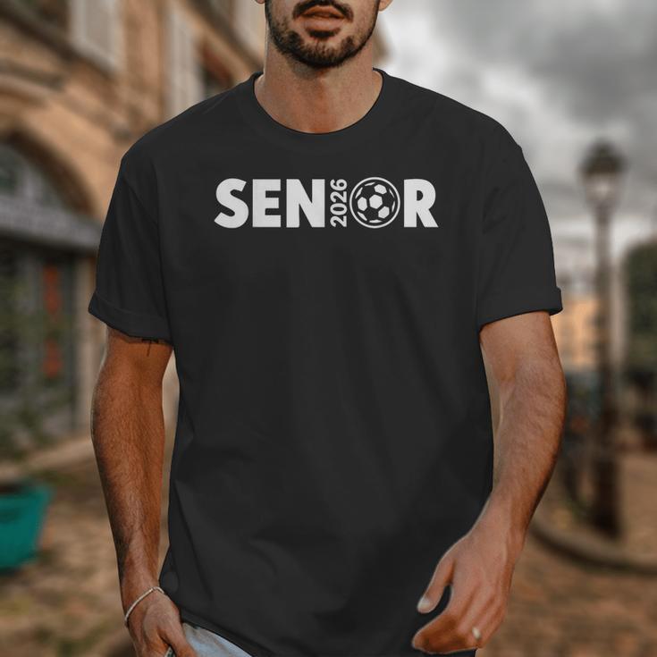 Senior Soccer 2026 Class Of 2026 Graduate Fun Back To School Unisex T-Shirt Senior Soccer 2026 Class Of 2026 Graduate Fun Back To School Unisex T-Shirt