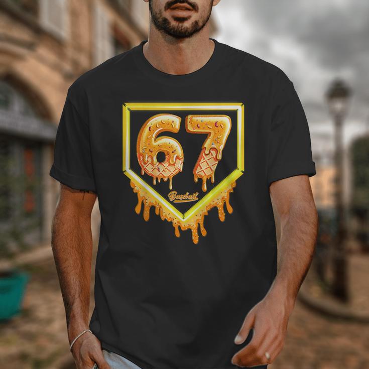 Six Seven 67 Meme Gen Alpha Slang Baseball 101 Unisex T-Shirt