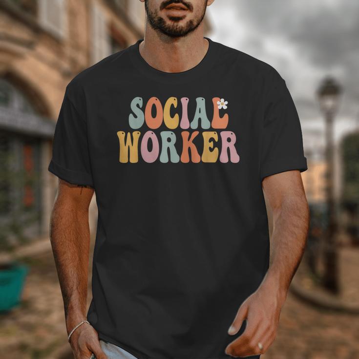 Social Worker Groovy Women Appreciation Day Back To School Unisex T-Shirt Social Worker Groovy Women Appreciation Day Back To School Unisex T-Shirt