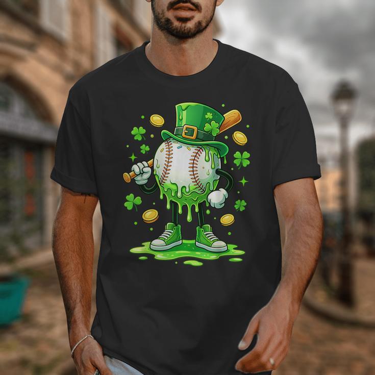 St Patrick Day Baseball Drip Ice Cream Baseball Unisex T-Shirt St Patrick Day Baseball Drip Ice Cream Baseball Unisex T-Shirt