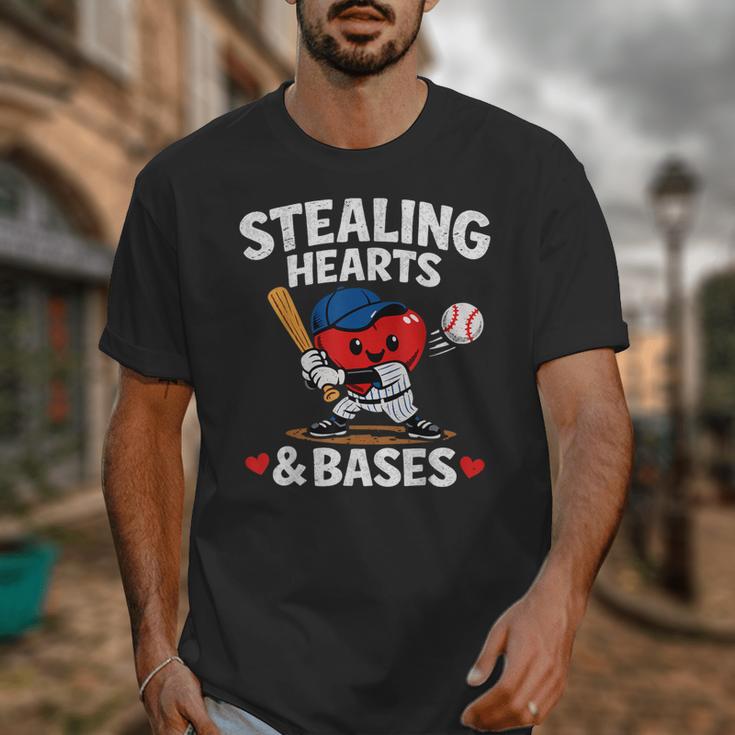 Stealing Hearts & Bases Valentine’s Day Baseball Love Unisex T-Shirt Stealing Hearts & Bases Valentine’s Day Baseball Love Unisex T-Shirt
