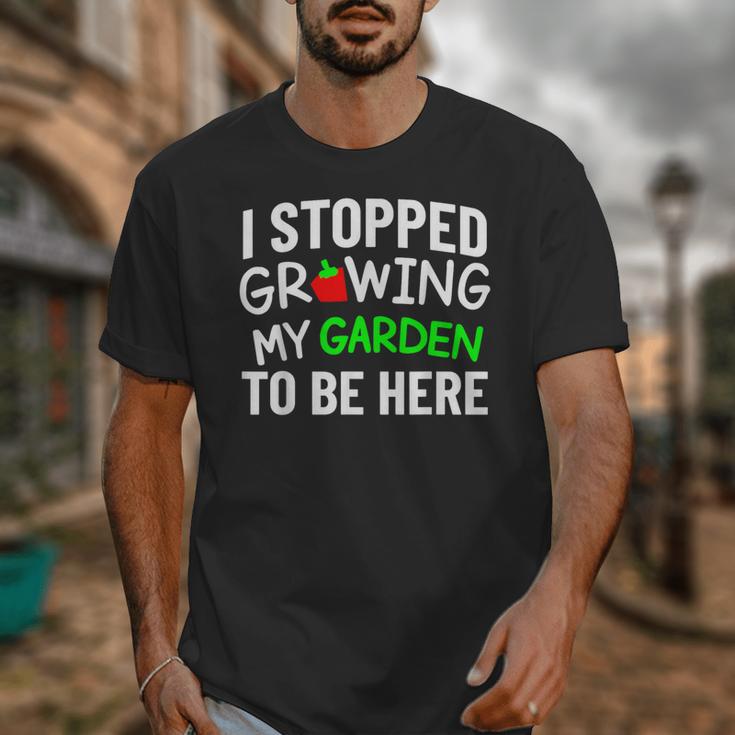 I Stopped Growing My Garden Back To School Gamer Tee Unisex T-Shirt