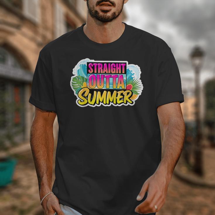 Straight Outta Summer Back To School First Day Fall Autumn Unisex T-Shirt