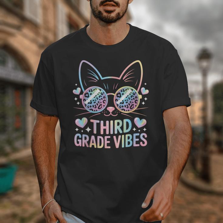 Third 3rd Grade Vibes Back To School Cute Cat Cute For Girls Unisex T-Shirt Third 3rd Grade Vibes Back To School Cute Cat Cute For Girls Unisex T-Shirt