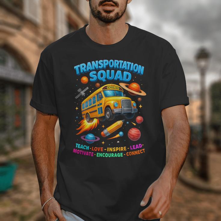 Transportation Squad School Bus Back To School Retro Unisex T-Shirt Transportation Squad School Bus Back To School Retro Unisex T-Shirt
