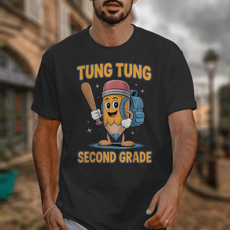 Tung Tung Sahur 2nd Grade Italian Brainrot Back To School Unisex T-Shirt Tung Tung Sahur 2nd Grade Italian Brainrot Back To School Unisex T-Shirt