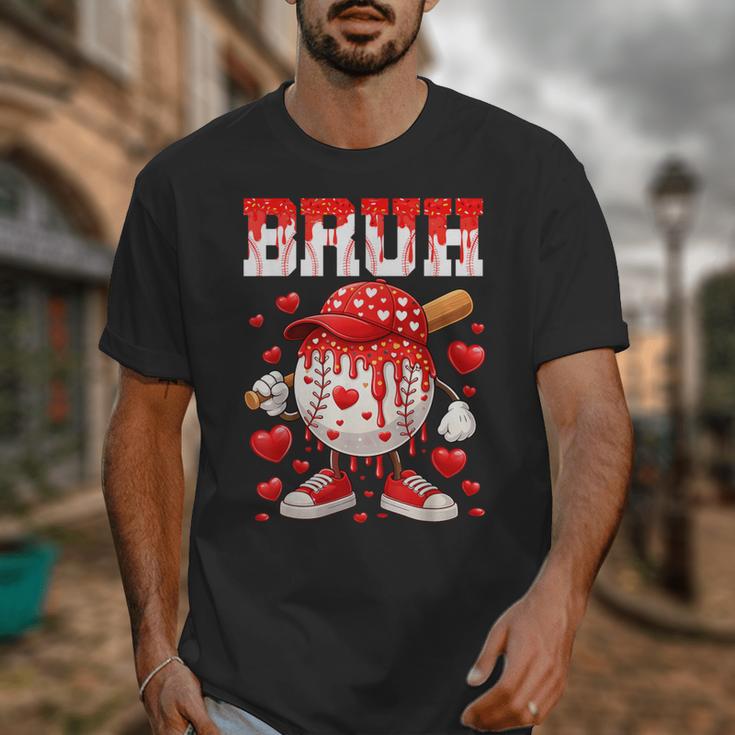 Valentines Day Baseball Drip Boys Bruh Ice Cream Toddler Kid Unisex T-Shirt Valentines Day Baseball Drip Boys Bruh Ice Cream Toddler Kid Unisex T-Shirt