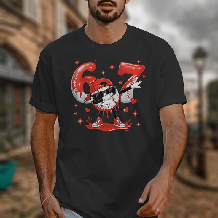 Valentines Day Six Seven Baseball 6 7 Meme Dab Heart Boys Unisex T-Shirt Valentines Day Six Seven Baseball 6 7 Meme Dab Heart Boys Unisex T-Shirt